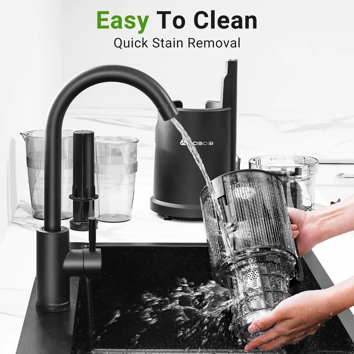 AAOBOSI Slow Cold Press Juicer Machine 54oz | 7-Stage Masticating Technology for Nutrient-Rich Juice - view 8