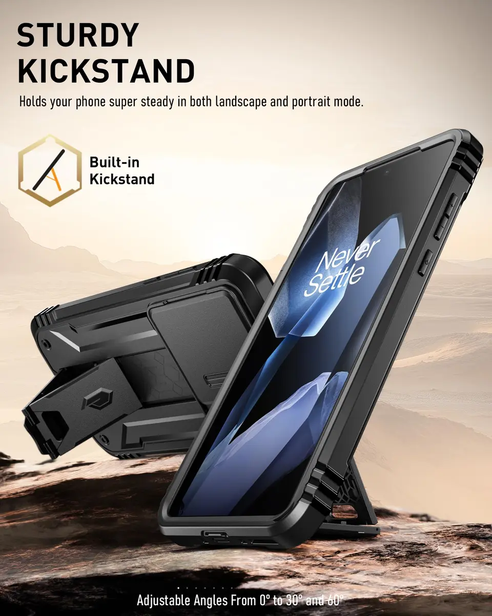 Poetic Revolution Case for OnePlus 13 5G | Full Body Shockproof with Screen Protector & Kickstand - view 4