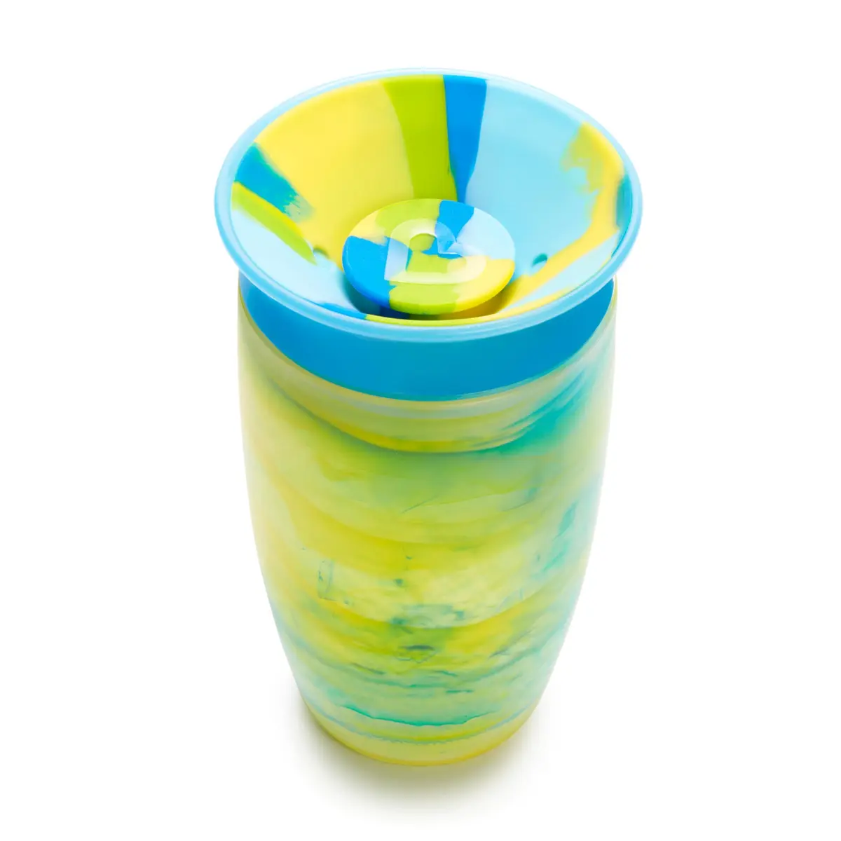 Munchkin Miracle 360 Tropical Swirl Sippy Cup 296ml (10oz) 2-Pack | Dentist-Recommended Spoutless Design - view 2