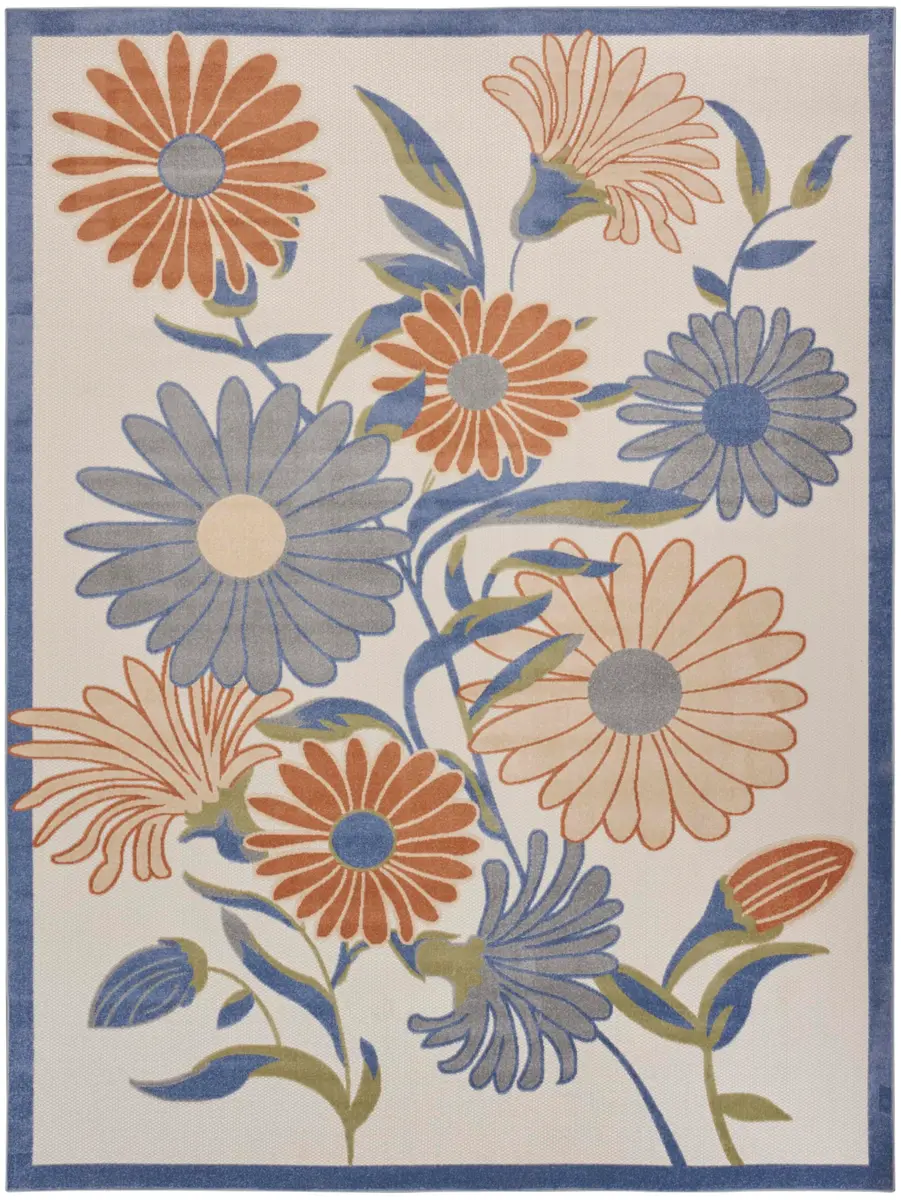 Nourison Area Rug 9' x 12' Beige Multicolor | Easy Clean, Non Shedding - view 4