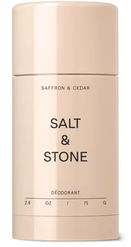 Salt & Stone Aluminum Free Deodorant Extra Strength Saffron & Cedar 2.6 oz | Long-Lasting Odor Protection - main product image