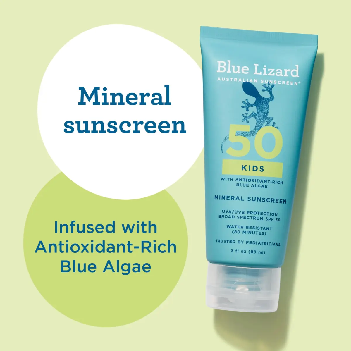 Blue Lizard Australian Kids Mineral Sunscreen Lotion SPF 50 89ml (3 fl oz) | Protects 98% UVB Rays - view 4