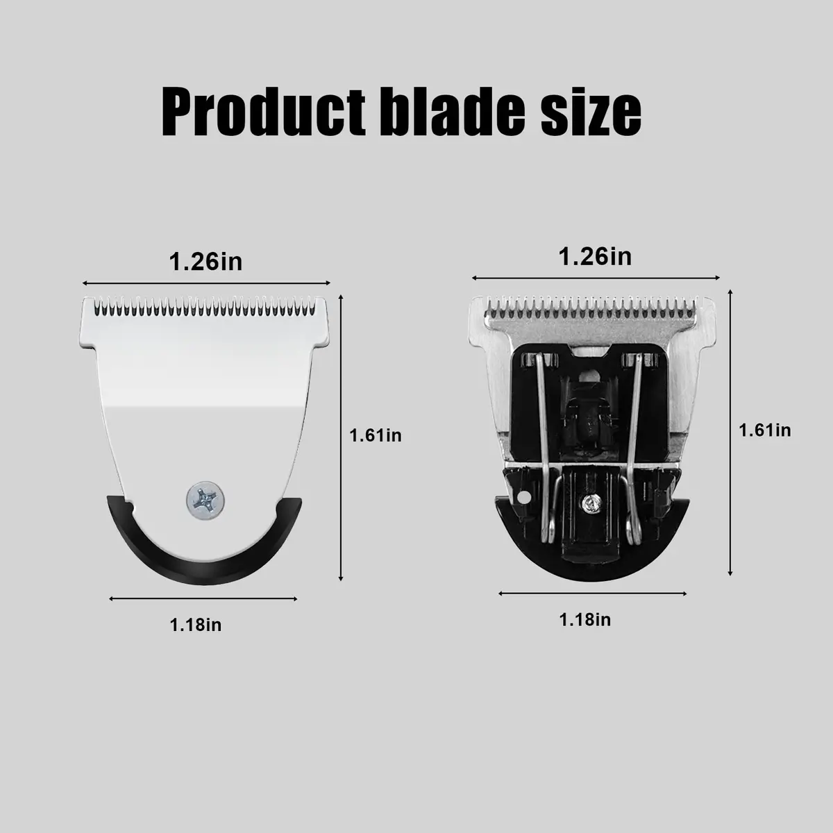 Audoc #2111 Replacement Hair Clipper Blades 2-Pack | Professional Detachable Stainless Steel for Wahl Mag Trimmers - view 3