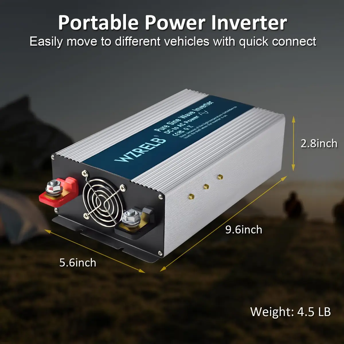 WZRELB 36V 2000W Pure Sine Wave Inverter | Off-Grid Portable Power for Home & RV - view 3