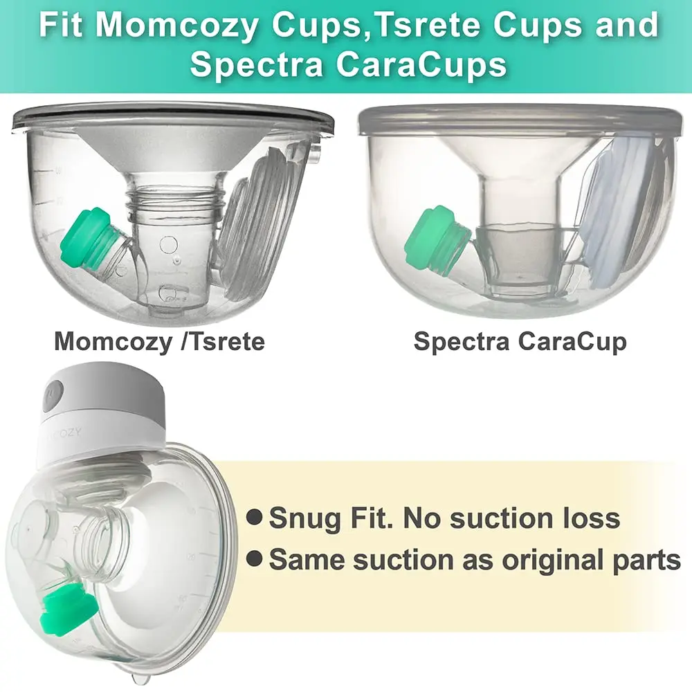 NENESUPPLY Duckbill Valves for Elvie Stride, Momcozy, Spectra CaraCup | 6 Count Green - view 7