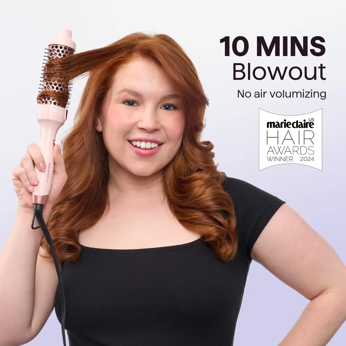 wavytalk Thermal Brush Blowout Express 1.5" Ionic Heated Round Brush | Salon-Quality Voluminous Blowouts - view 8