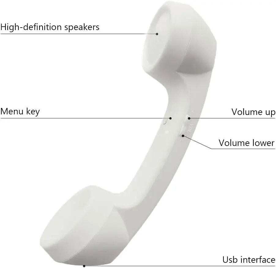 LIONSOUL Retro Bluetooth Handset with USB Charging | 12-Hour Talk Time - view 3