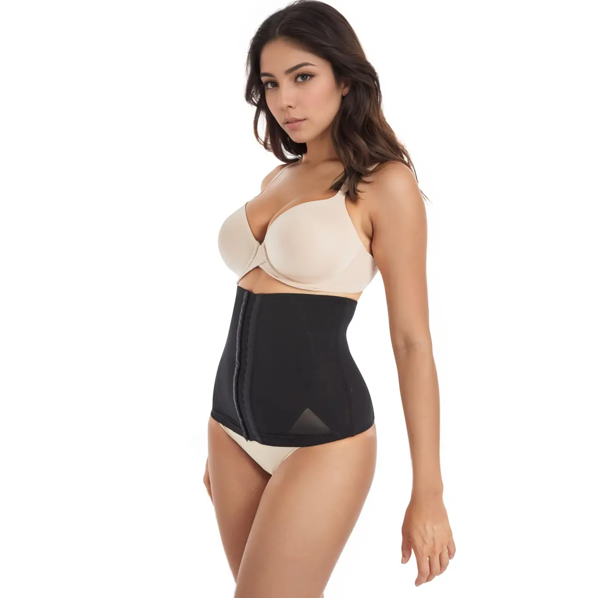 Voluptuosa Women's Waist Trainer Shapewear Black | Ultra-Firm Hourglass Corset - view 4
