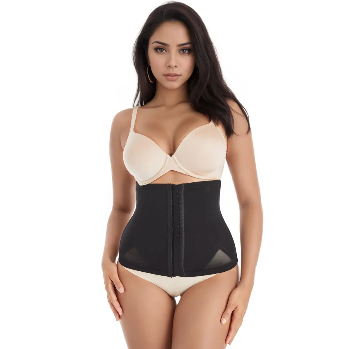 Voluptuosa Women's Waist Trainer Shapewear Black | Ultra-Firm Hourglass Corset - main product image