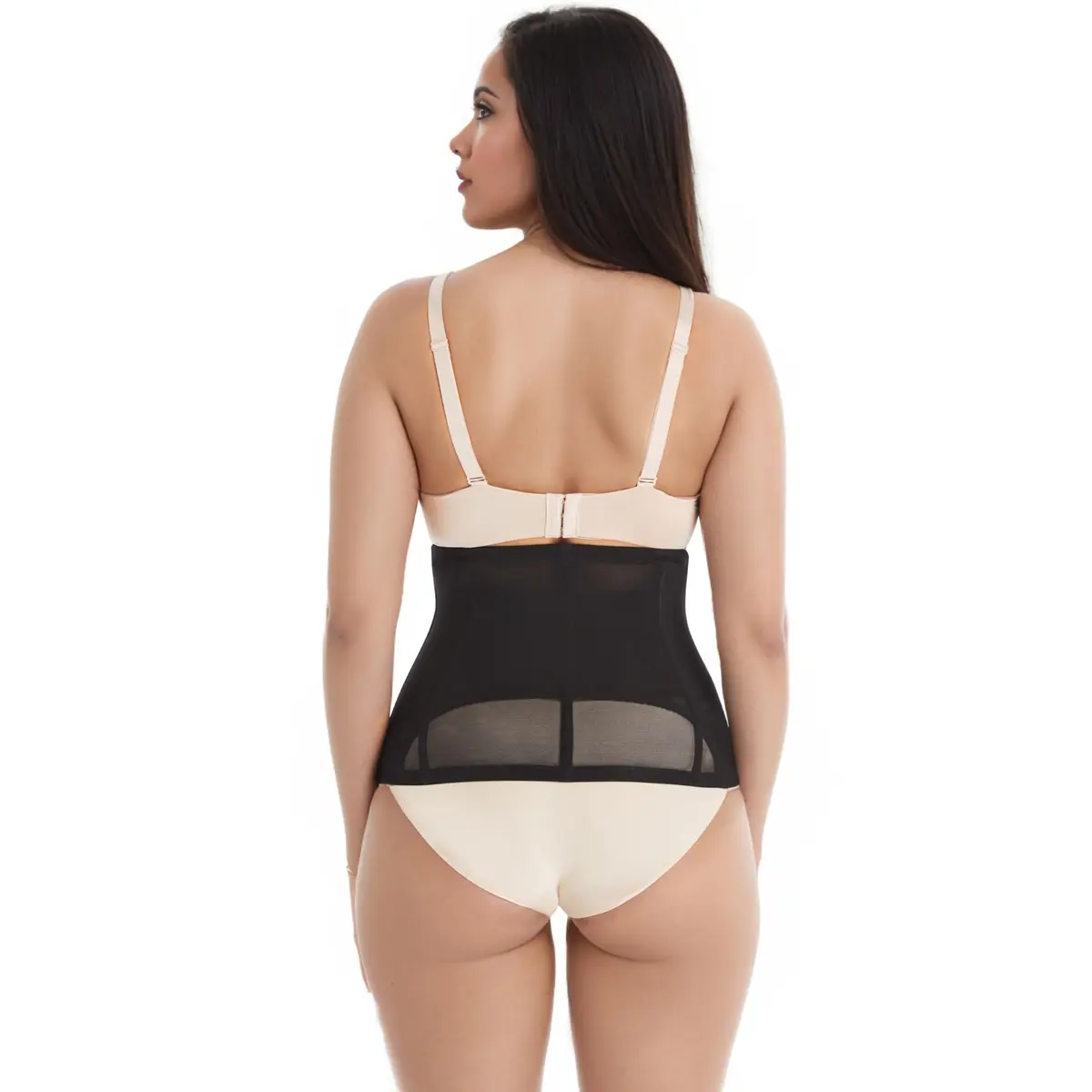 Voluptuosa Women's Waist Trainer Shapewear Black | Ultra-Firm Hourglass Corset - view 3