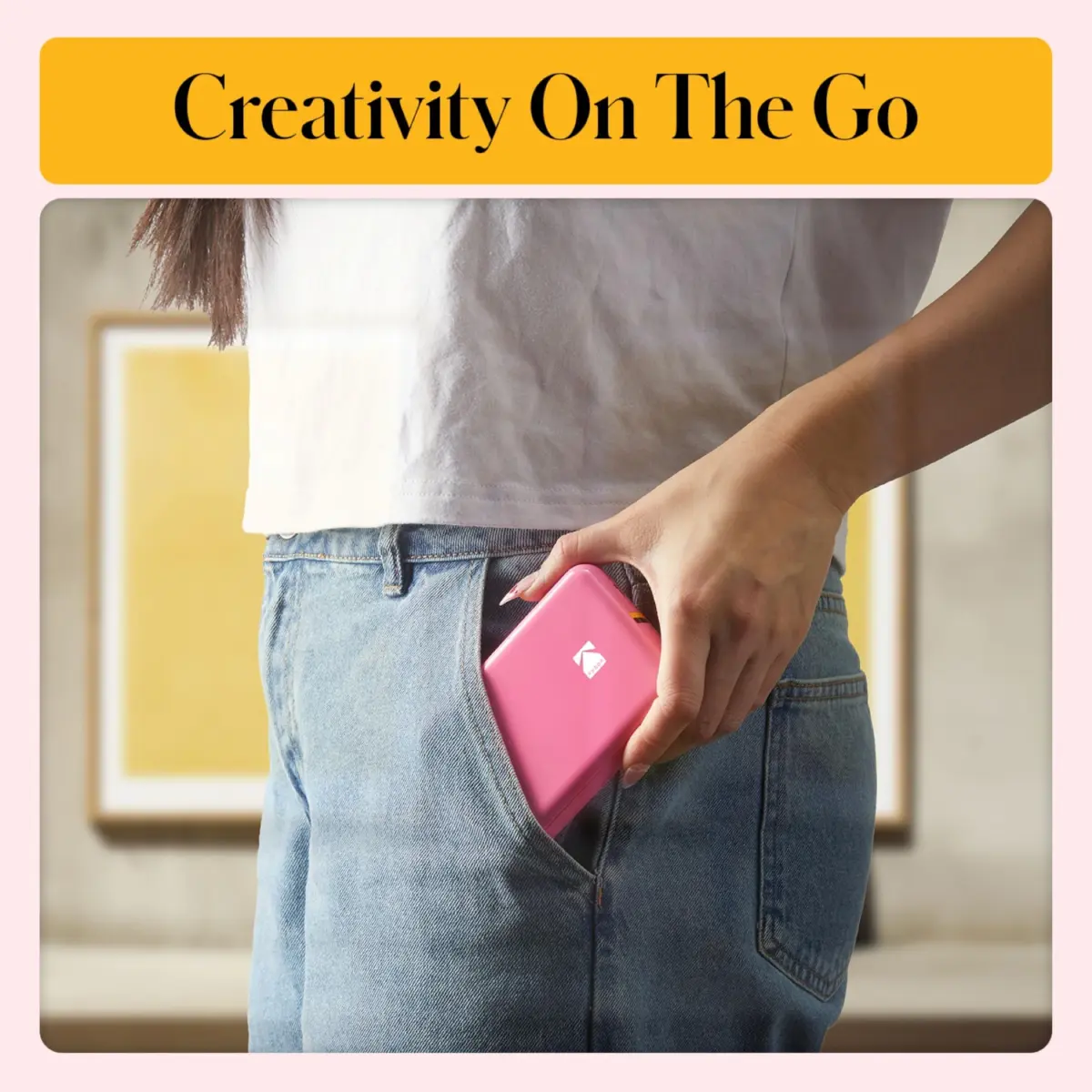 Kodak Step Instant Smartphone Photo Printer - 75 Sheets Bundle, Pink | Bluetooth & NFC Connectivity - view 7