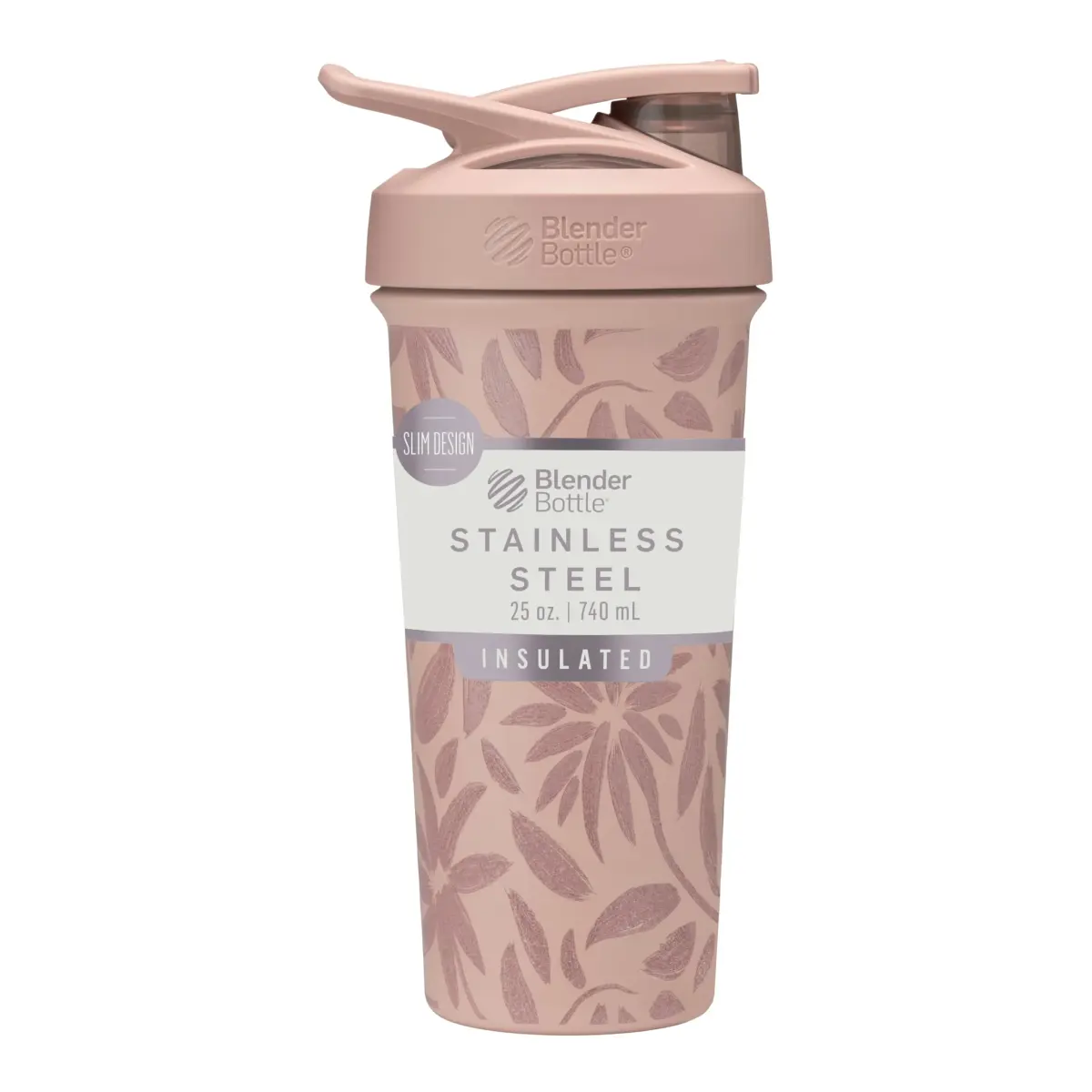 BlenderBottle Strada Sleek Stainless Steel Shaker Bottle 739ml (25 oz) | Insulated for Cold Drinks - main product image