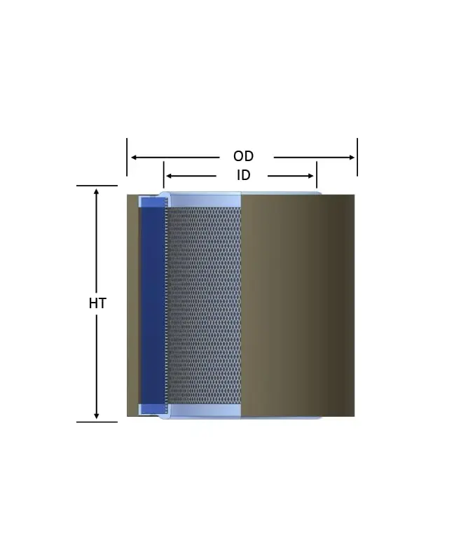 Solberg 10 Replacement Paper Filter for Compressor 1-3/8" H x 4" OD x 35 SCFM (8 Pack) - view 10