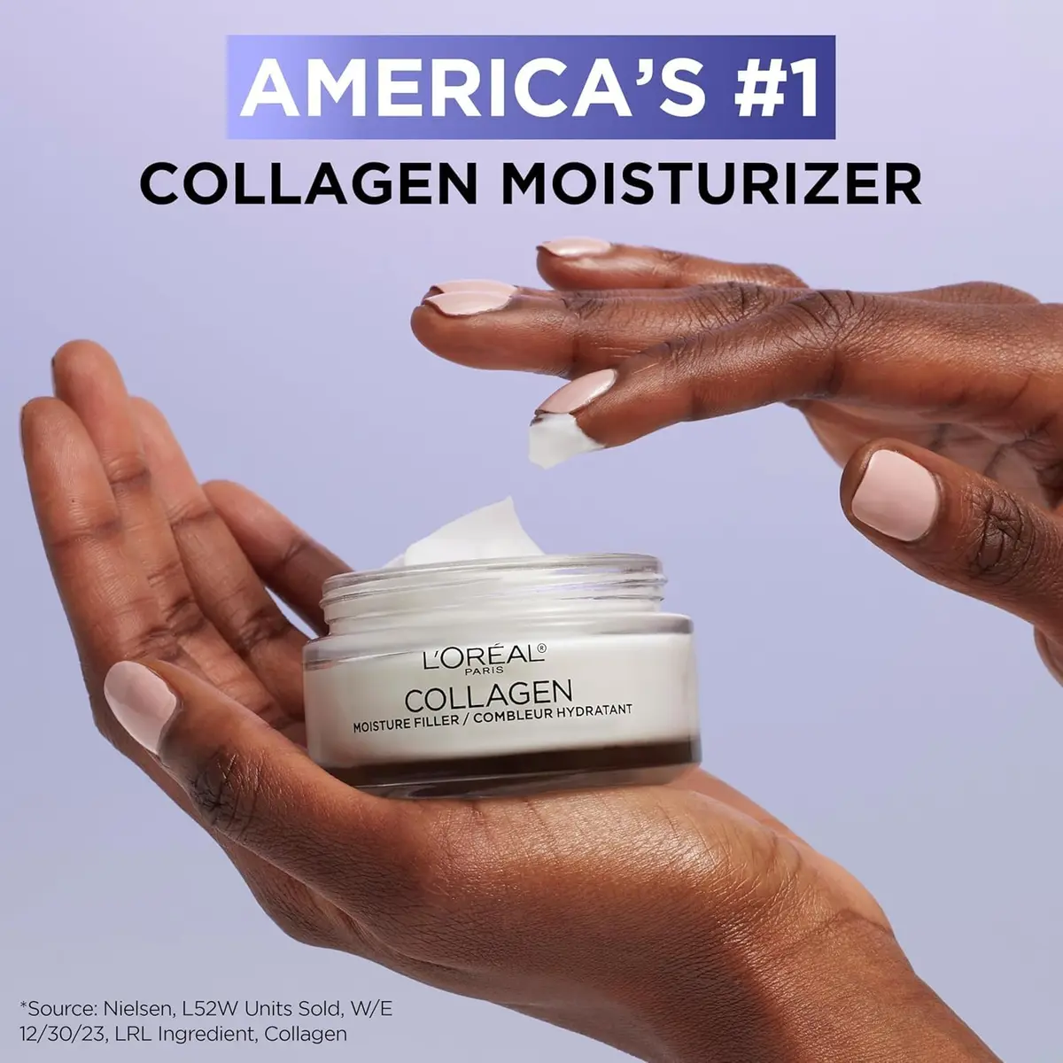 L'Oreal Paris Collagen Moisture Filler Face Cream 94.4g (3.4 Oz) | Hydrates for 48 Hours - view 2
