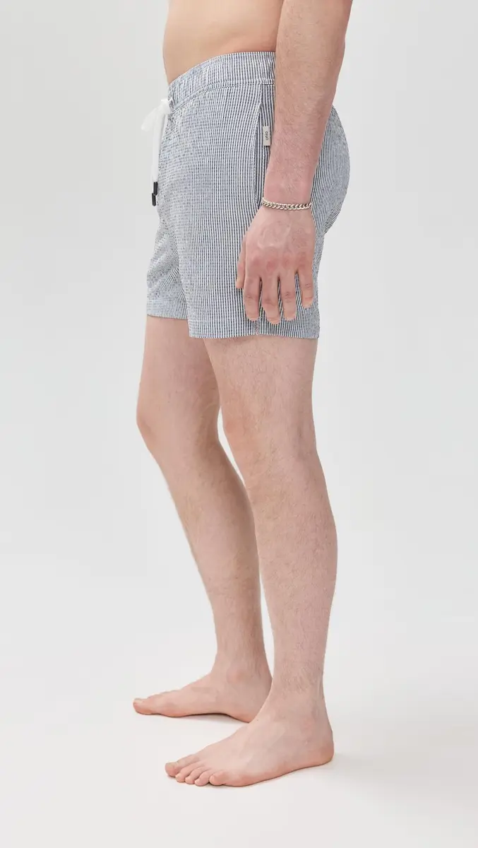 Onia Men's Standard Charles 5" Swim Trunk, DEEP Navy/White | Quick-dry, Durable Activewear (70-120 chars) - view 4