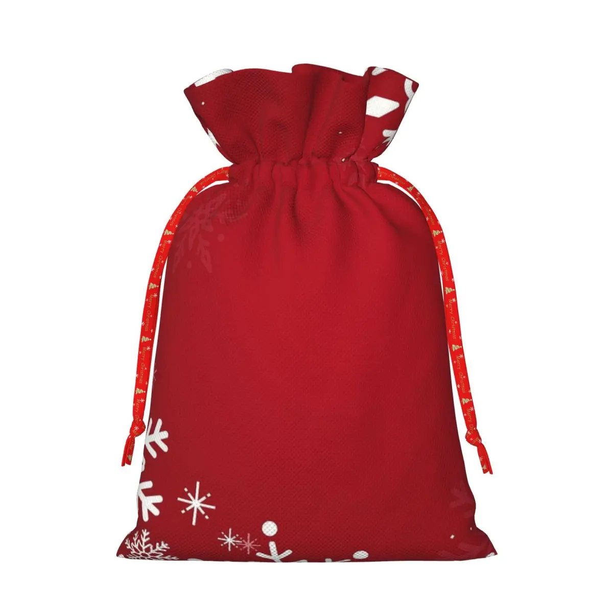 BXDEOOPWE Yeshua Star Of David Christmas Drawstring Bag 1 Count | Red Gift Bag for Christmas & Gifts - view 2