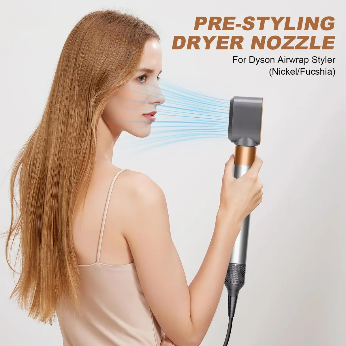 GreeSuit Hair Dryer Nozzle Replacement | Compatible with Dyson Airwrap HS01 HS05 | Gold - view 5