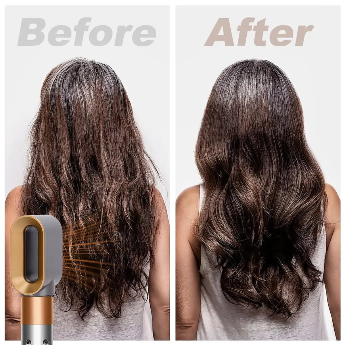 GreeSuit Hair Dryer Nozzle Replacement | Compatible with Dyson Airwrap HS01 HS05 | Gold - view 4