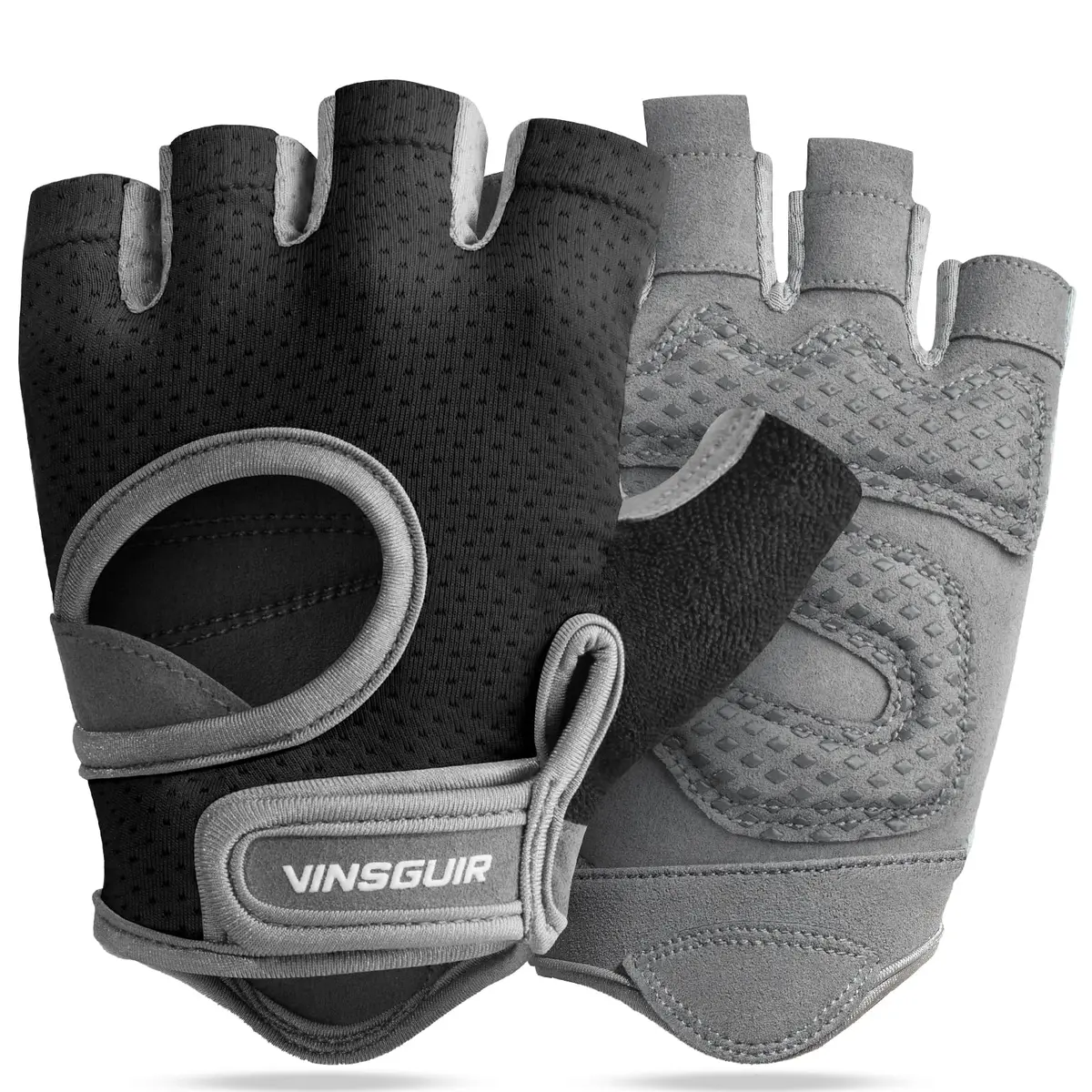 VINSGUIR Workout Gloves for Women and Men | Breathable Weight Lifting Gloves for Gym Exercise, Fitness, Training, Cycling - main product image