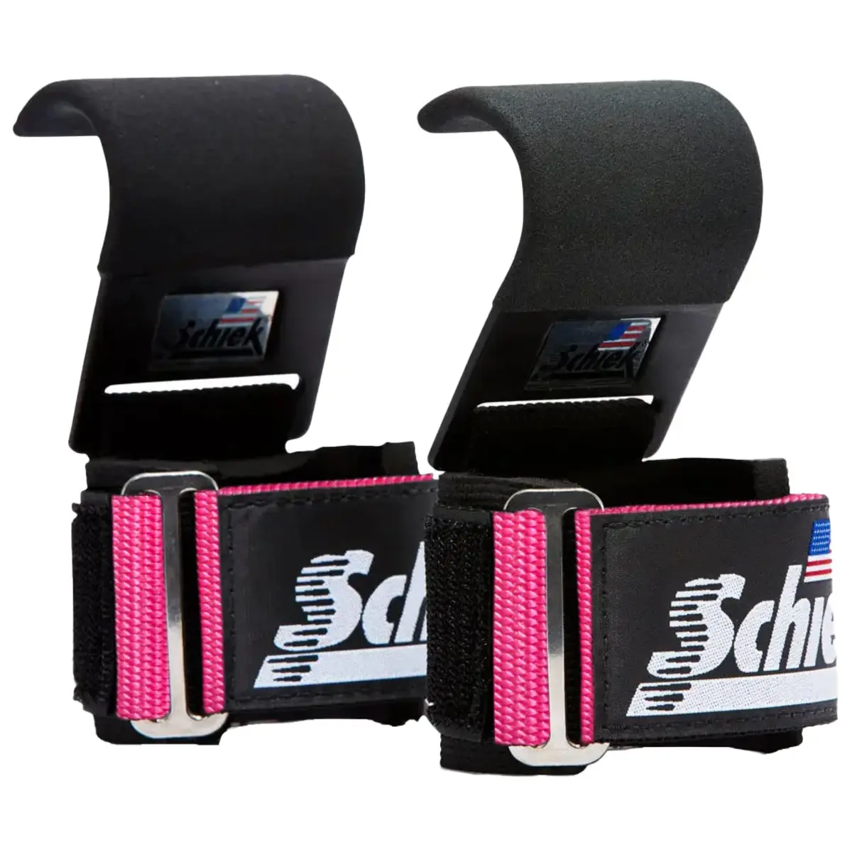 Schiek Pink Wearable Weightlifting Hooks | Heavy Support & Snug Fit (2.5" Wide) - main product image