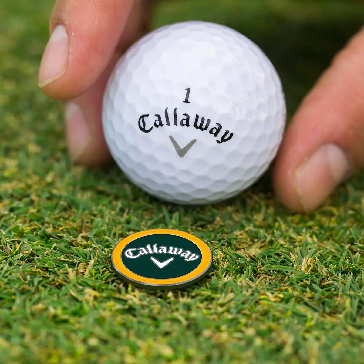 Callaway 4-in-1 Golf Divot Repair Tool Green/Yellow | Multi-Function Golf Essential - view 6