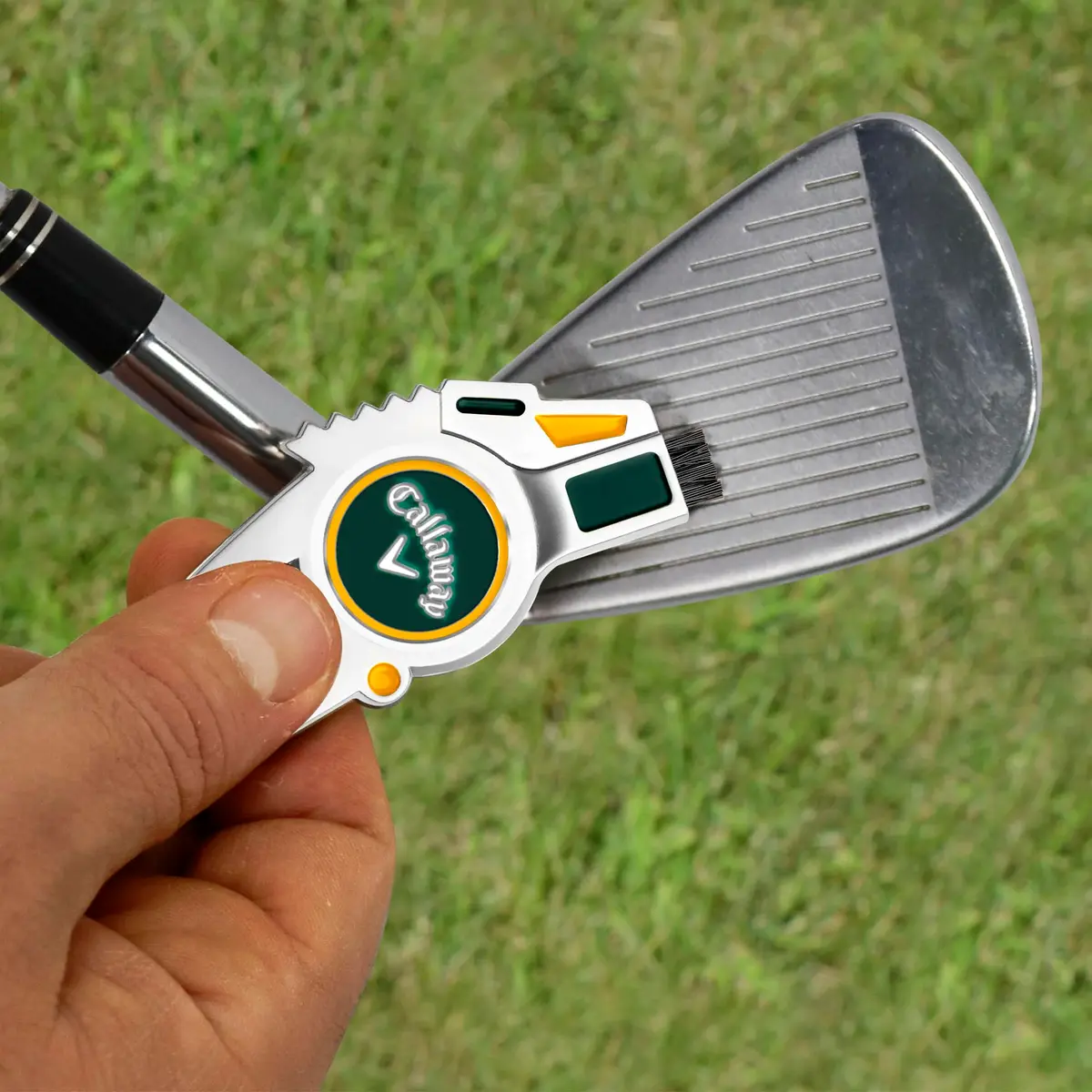 Callaway 4-in-1 Golf Divot Repair Tool Green/Yellow | Multi-Function Golf Essential - view 3