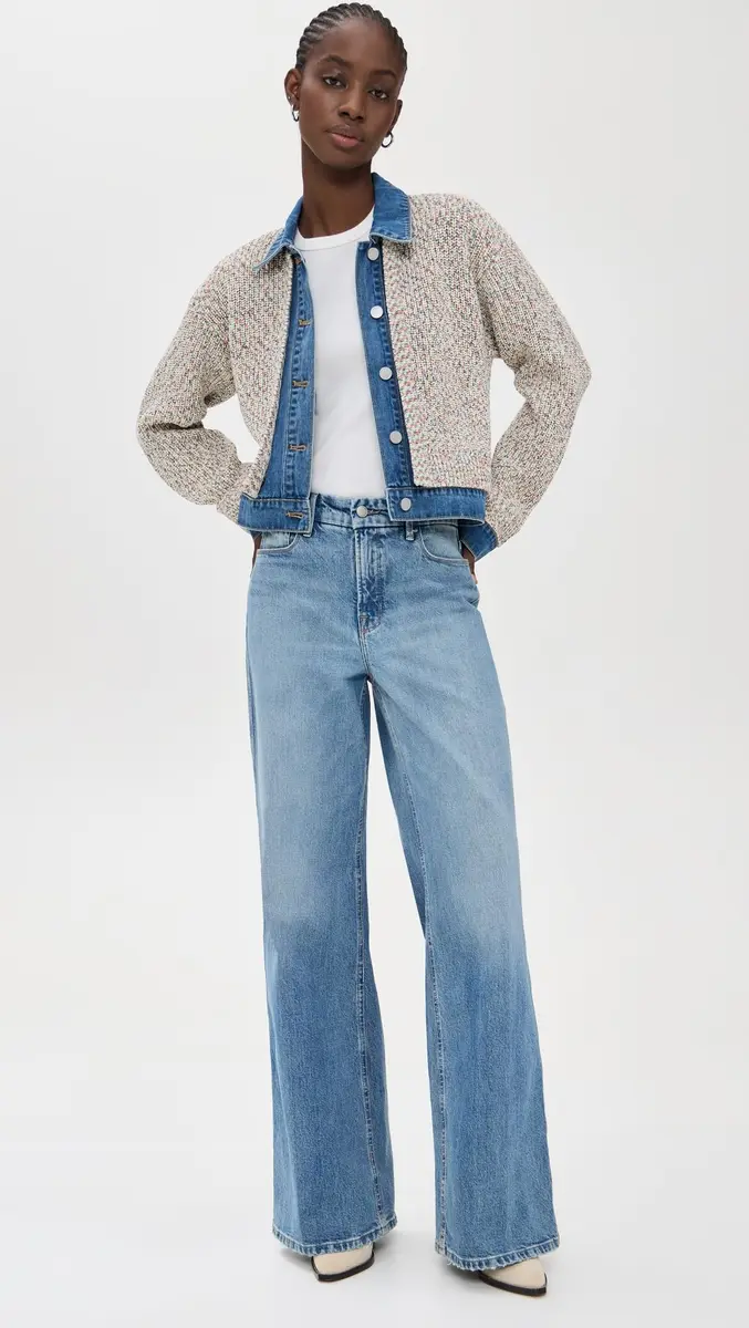 [BLANKNYC] Women's Happy Place Sweater, Multi Color, L | Ribbed Mock Neck, Cotton Blend, Casual Comfort - view 5