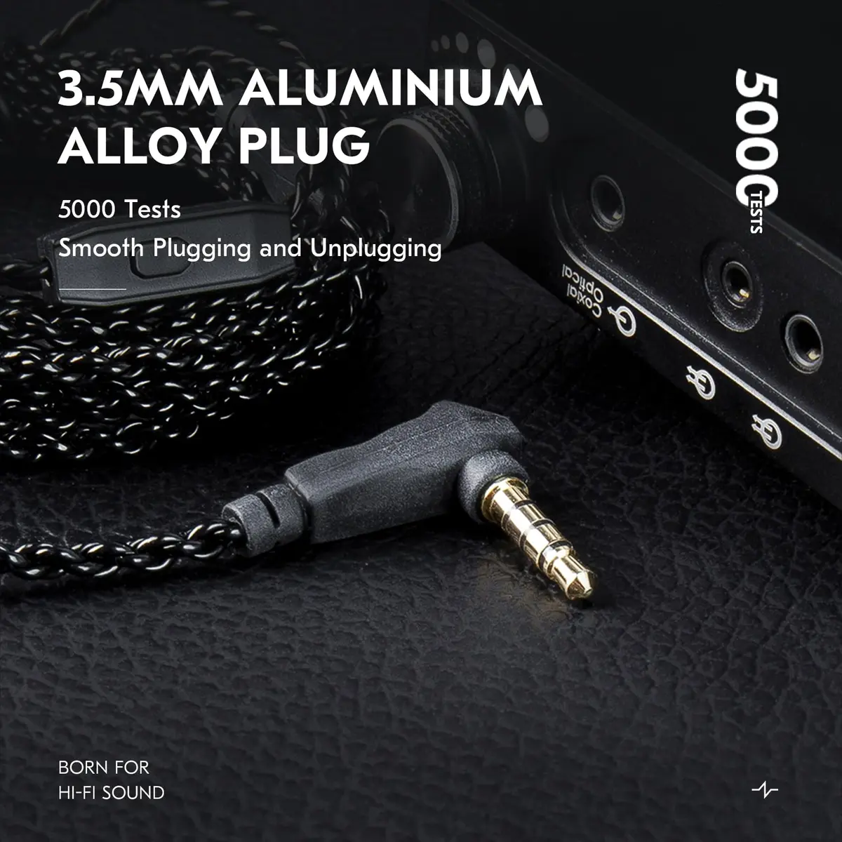 H HIFIHEAR KZ ZSN PRO Earphone Upgraded Cable 2M | 4N OFC Braided Twisted Replacement Wire - view 4
