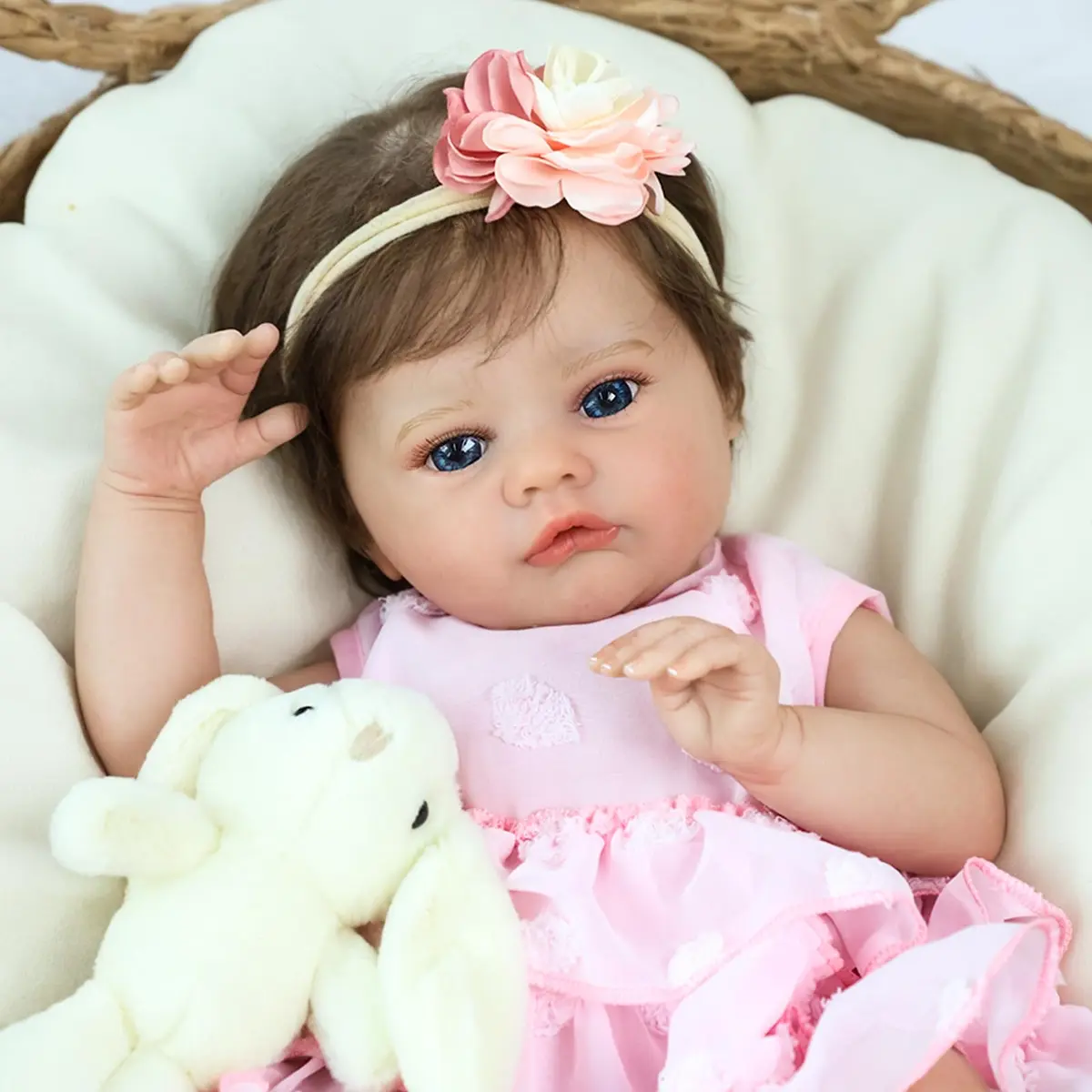 SCOM 20 Inch Reborn Baby Doll Girl | Realistic Newborn Baby Toy for Kids 3+ - view 8