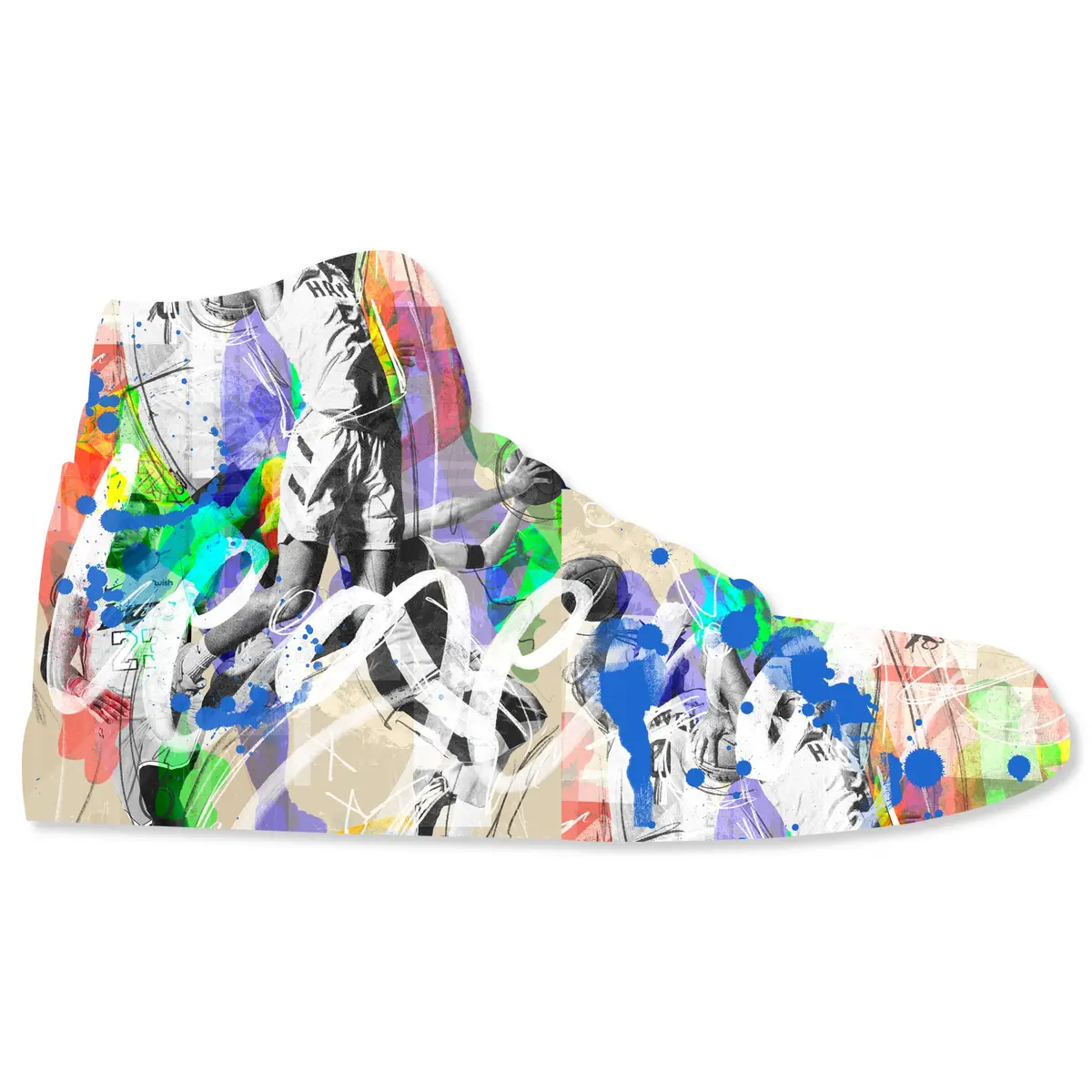 NotoriArt Retro Sneaker Acrylic Wall Art Die-Cut 19" x 10.5" | Icons Sneaker Shape - main product image
