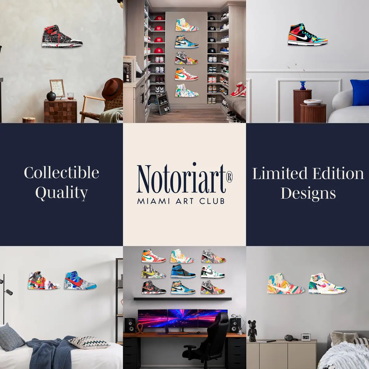 NotoriArt Retro Sneaker Acrylic Wall Art Die-Cut 19" x 10.5" | Icons Sneaker Shape - view 7