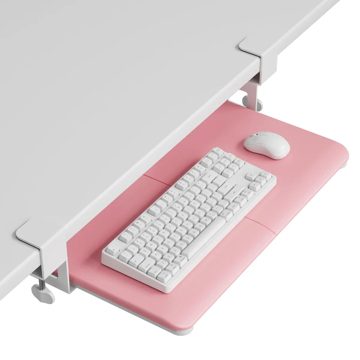 BONTEC Under Desk Keyboard Tray, Pull-Out Platform for Ergonomic Workspace | Fits Desks Up to 1.97 inches - main product image