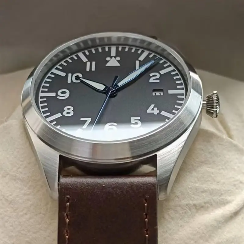Boyarca Pilot Watch Men's Aviator Automatic Mechanical Watch 40mm (1.57 in) | Japan MIYOTA 8215 Movement - view 6