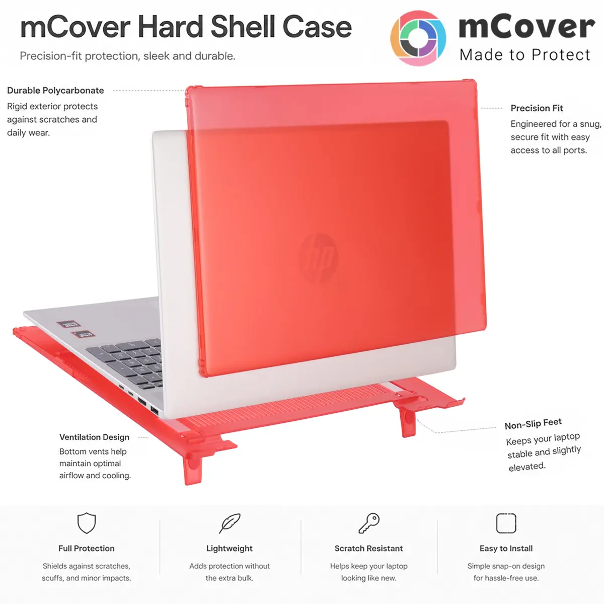mCover Case ONLY for HP Pavilion 16-inch Laptop 2024+ | Clear Polycarbonate Shell (70-120 chars) - view 6
