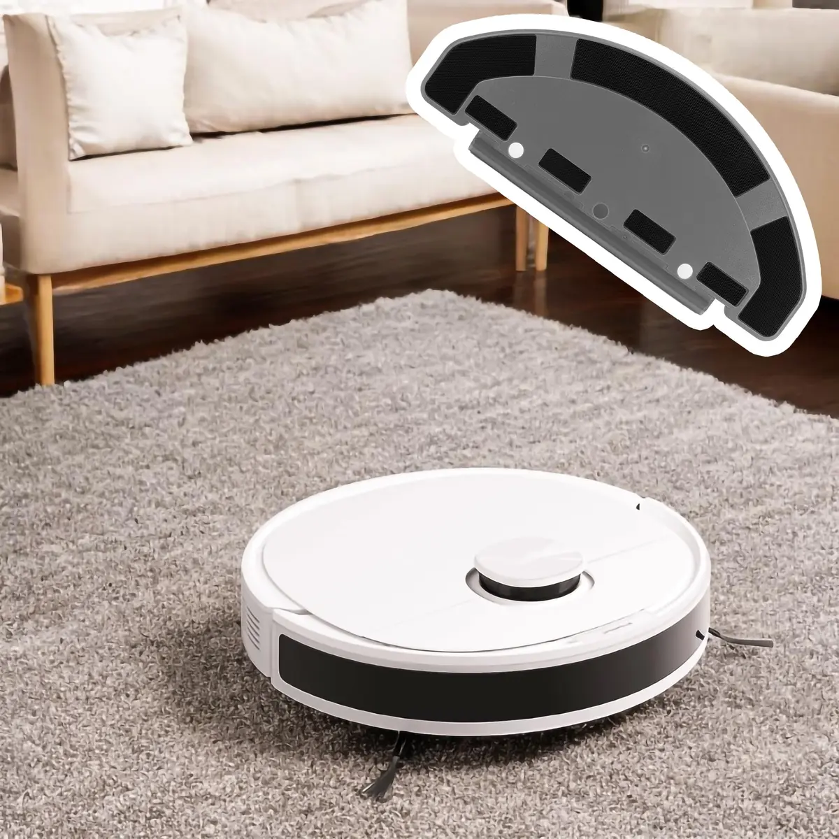 BuleVina Water Tank Mop Plate Board Compatible for ECOVACS DEEBOT T8 N8 Pro T8 Max | Easy Fit & Reliable (70-120 chars) - view 5