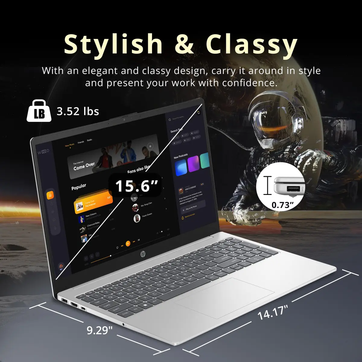 HP Pavilion 15.6" FHD IPS Anti-Glare Laptop, Intel i5-1235U, 16GB RAM, 672GB Storage - view 8
