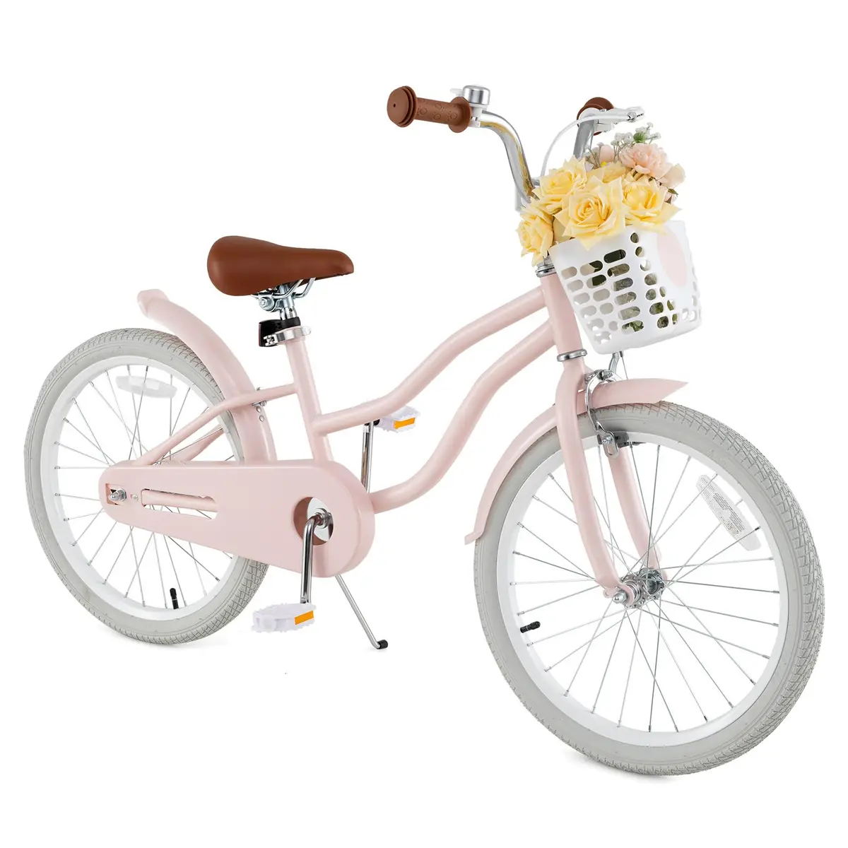 HONEY JOY Kids Bike, 20 Inch Pink | Adjustable Handlebar & Seat, Fully Enclosed Chain, Kids Bicycle for 8+ - main product image