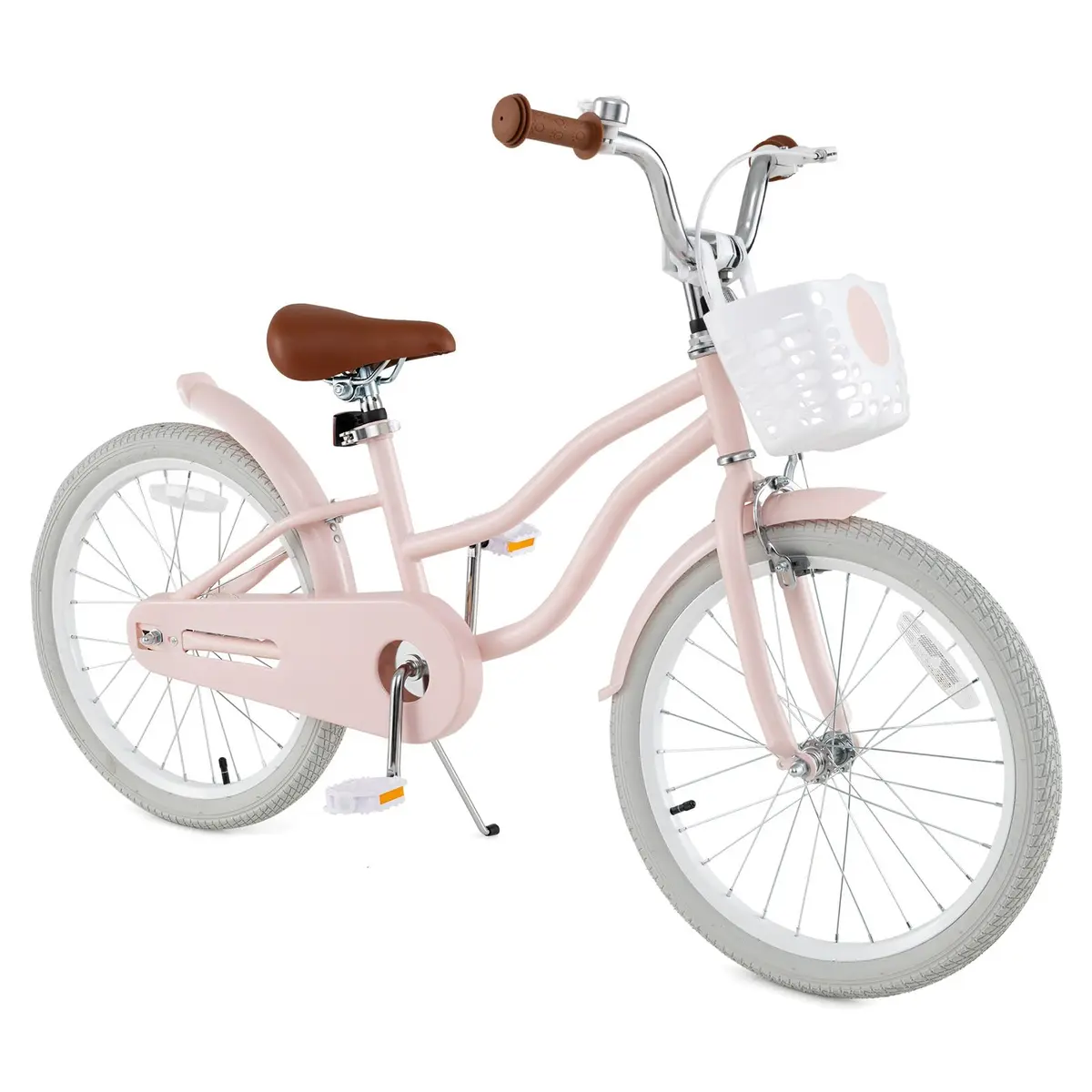 HONEY JOY Kids Bike, 20 Inch Pink | Adjustable Handlebar & Seat, Fully Enclosed Chain, Kids Bicycle for 8+ - view 8