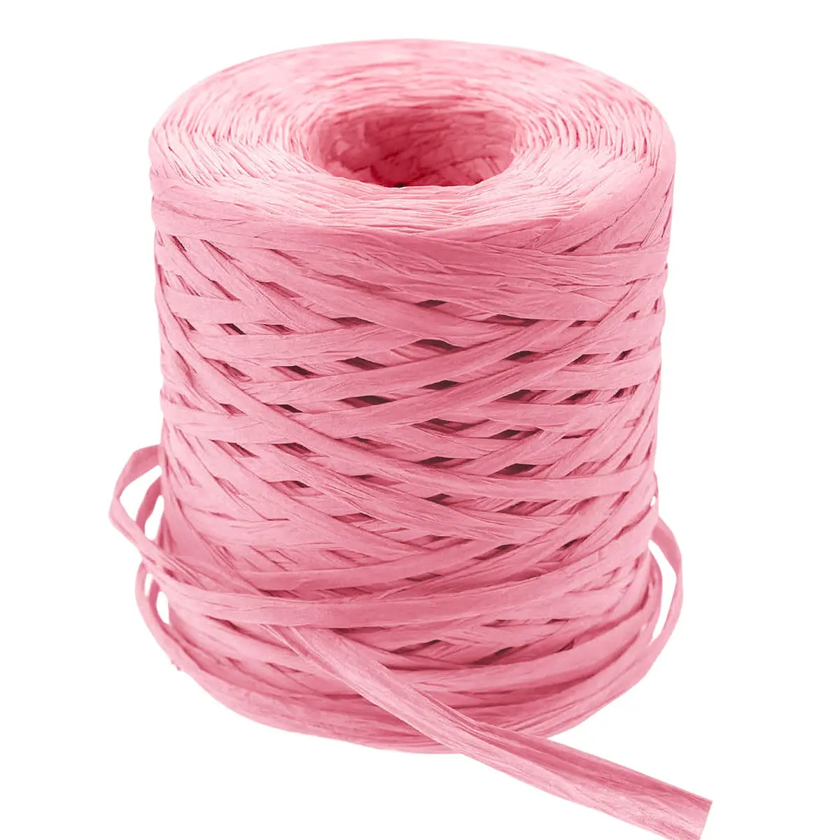 CREATRILL Raffia Paper Craft Ribbon 218 Yards (654 ft / 199 m) Pink | Eco-Friendly & Biodegradable - main product image