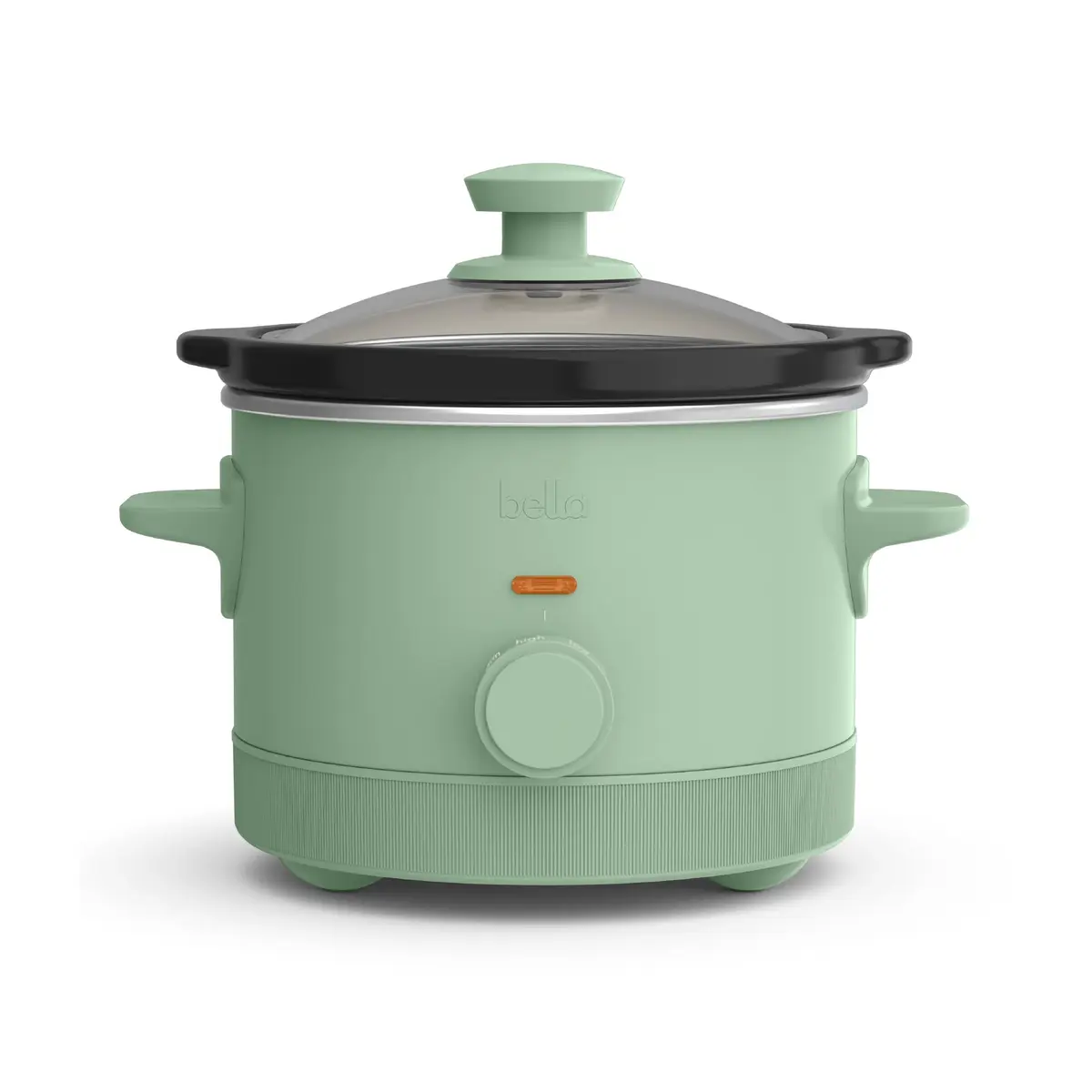 BELLA 1.5QT Slow Cooker Seaglass | Non-Toxic Ceramic Coating, 3 Heat Settings - main product image