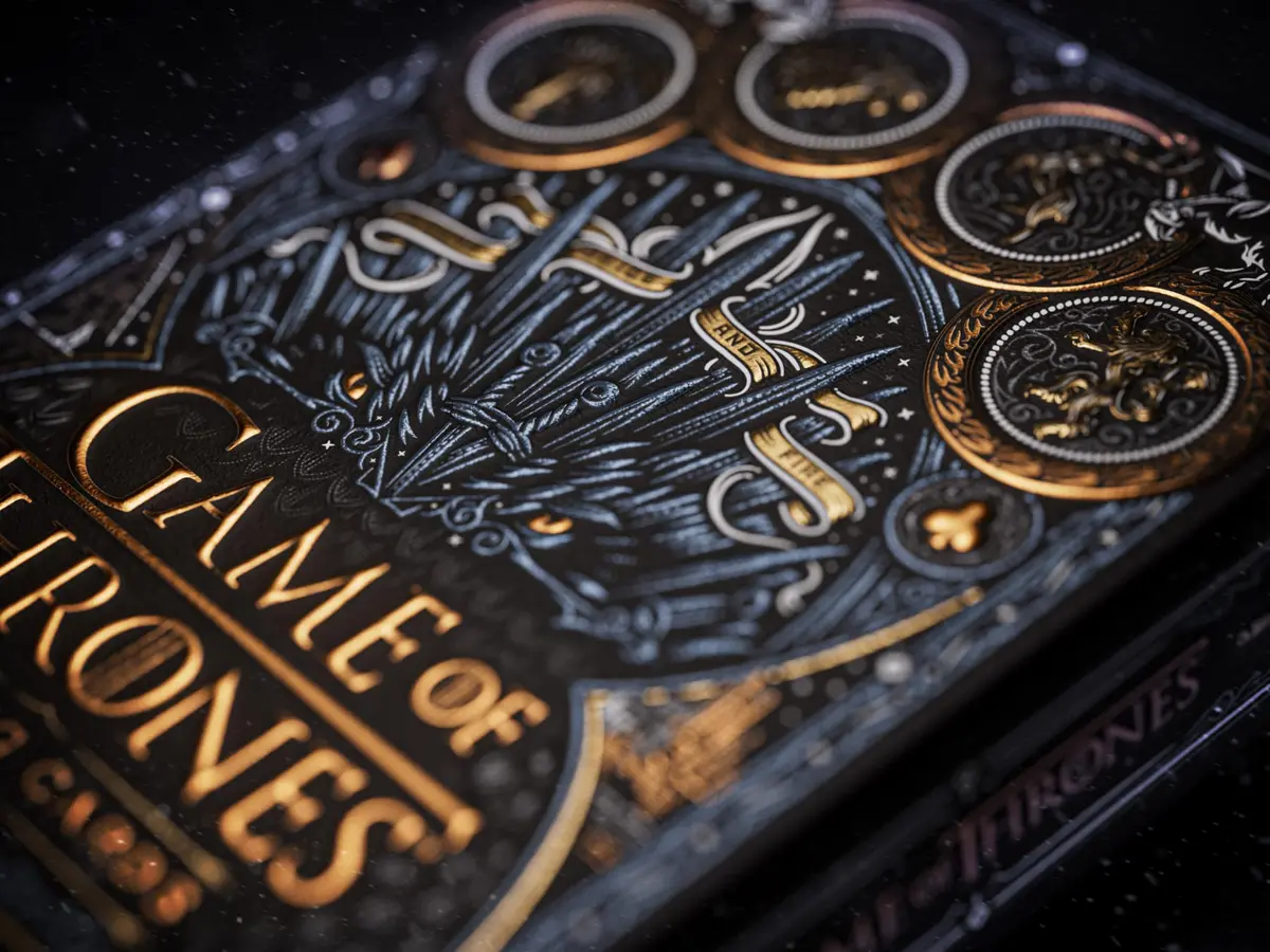 theory11 Game of Thrones Premium Playing Cards, Poker Size Standard Index | Luxury Foil Details and Themed Artwork - view 6