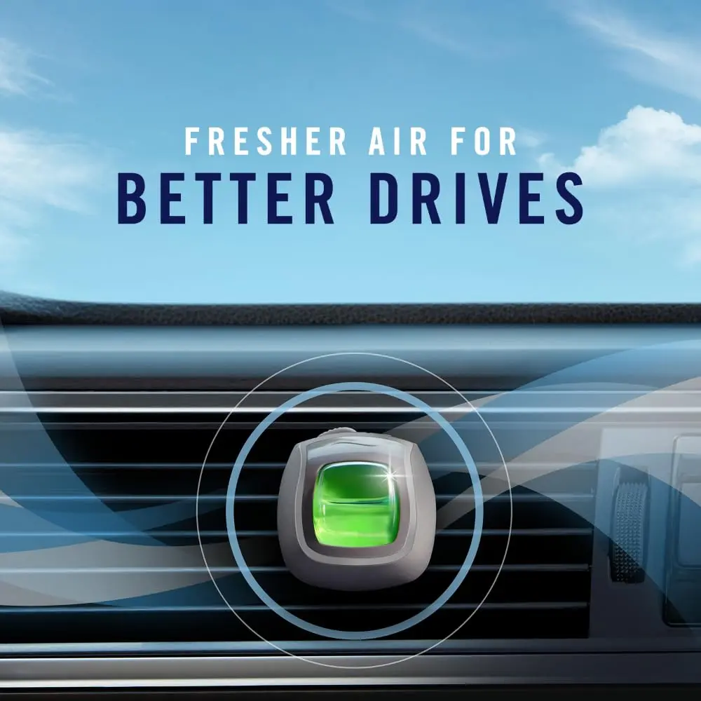 Febreze Car Air Freshener Vent Clips Gain Original Scent 3 Count | Odor-Fighting Automotive Fragrance - view 5