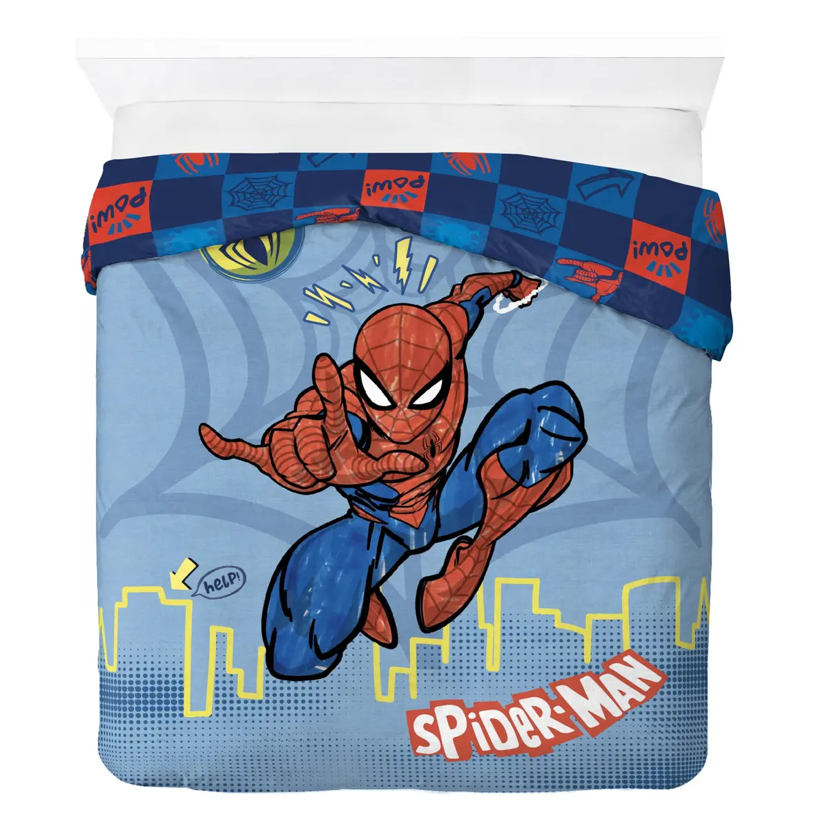 Jay Franco Spiderman Queen Duvet Cover Set 218cm (86" x 90") | Officially Licensed Marvel Bedding - view 5