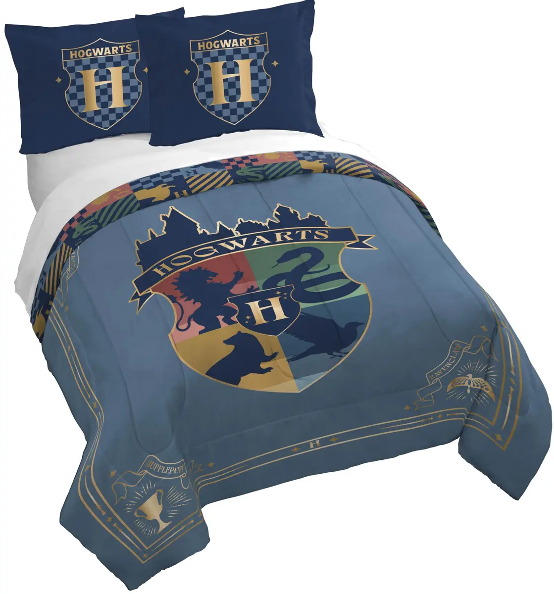 Jay Franco Harry Potter Duvet Cover Set Full Size 172cm x 218cm (68" x 86") | Officially Licensed Magical Charm - main product image
