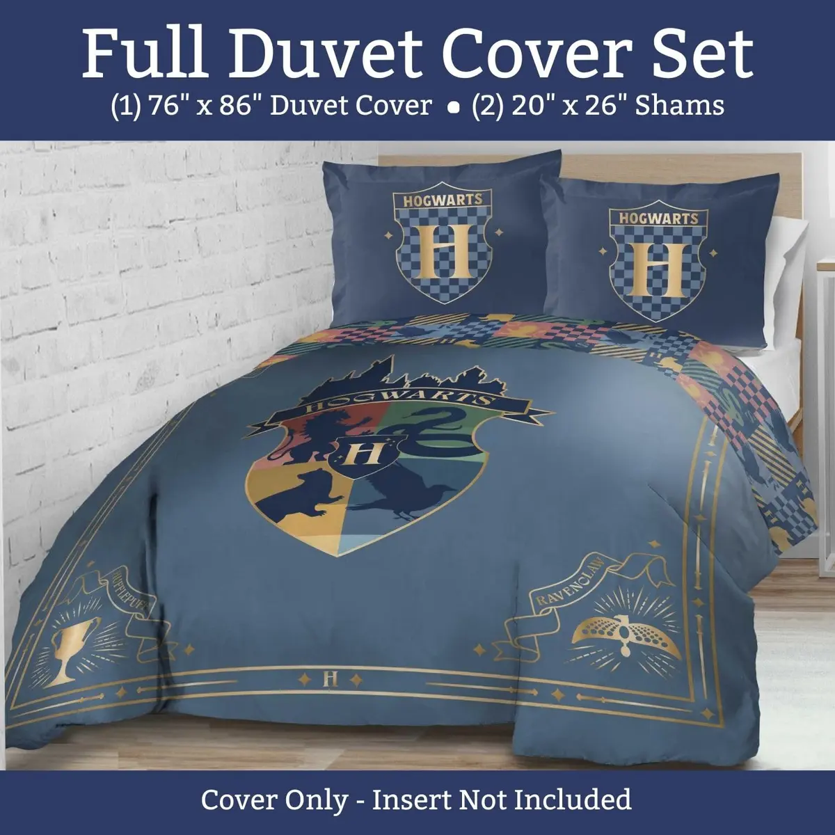 Jay Franco Harry Potter Duvet Cover Set Full Size 172cm x 218cm (68" x 86") | Officially Licensed Magical Charm - view 2