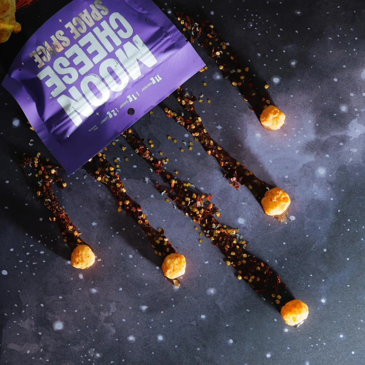 Moon Cheese Sweet Cosmic Chili Cheese Bites | Protein-Rich, Keto & Gluten-Free Snack (6 oz total) - view 5