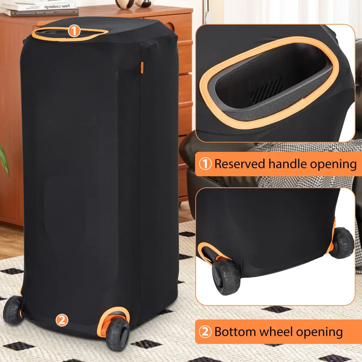 OUUTMEE Dust Cover for JBL PartyBox 710/720 | Elastic Fabric, Dust & Sunlight Protection (70-120 chars) - view 5