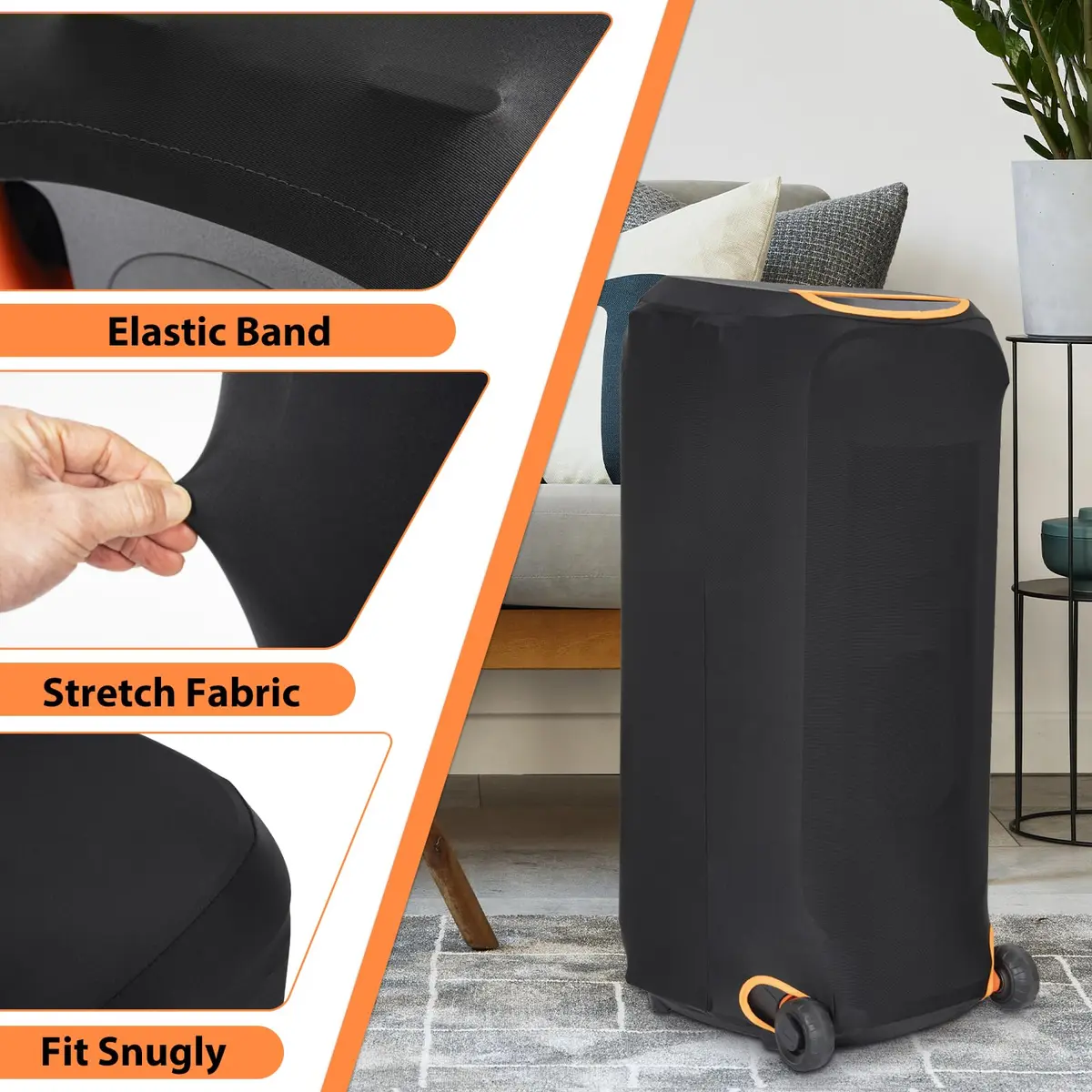 OUUTMEE Dust Cover for JBL PartyBox 710/720 | Elastic Fabric, Dust & Sunlight Protection (70-120 chars) - view 2
