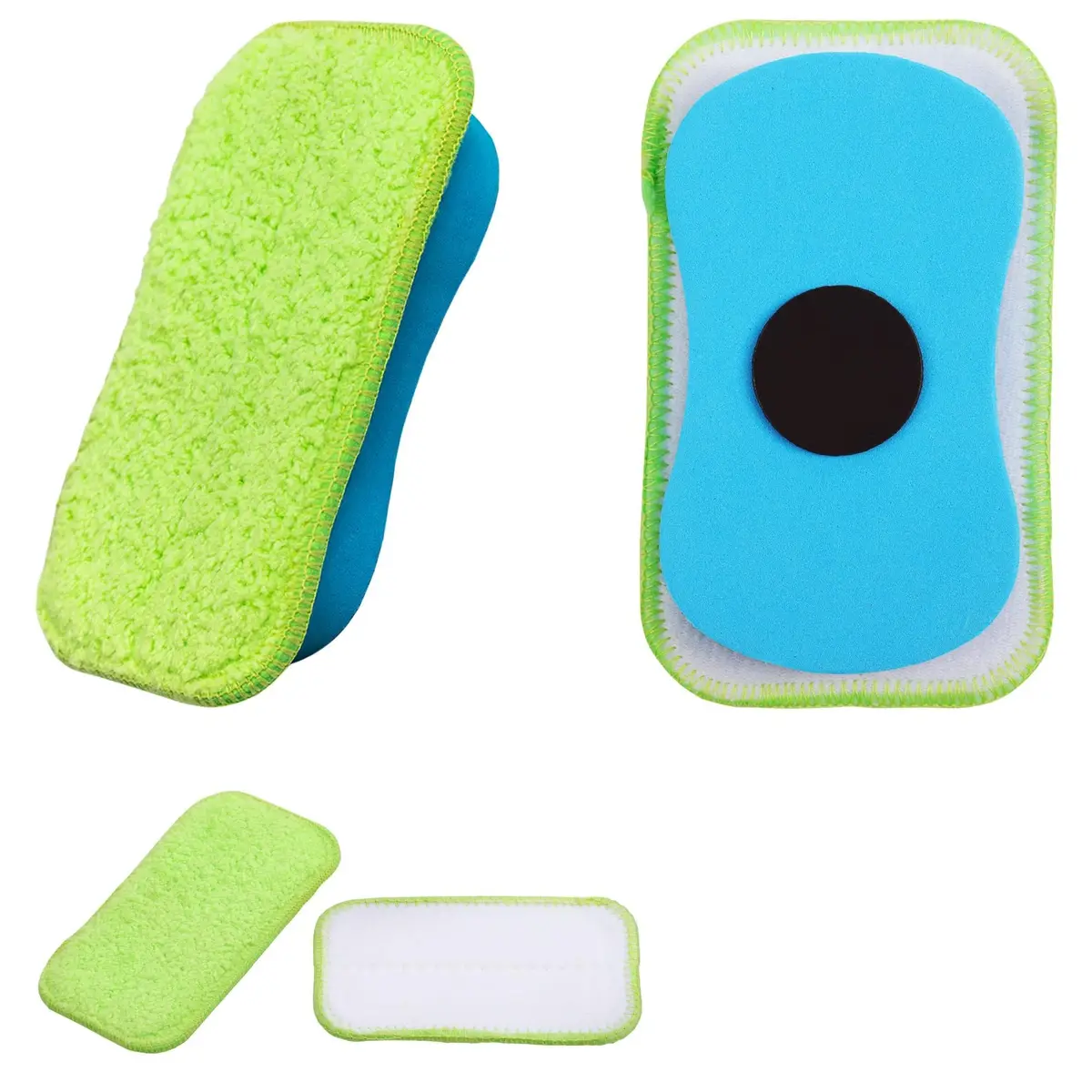 OSOPOLA Microfiber Chalkboard Eraser with 2 Microfiber Cloths | 12.5cm x 7.5cm (5" x 3") - main product image