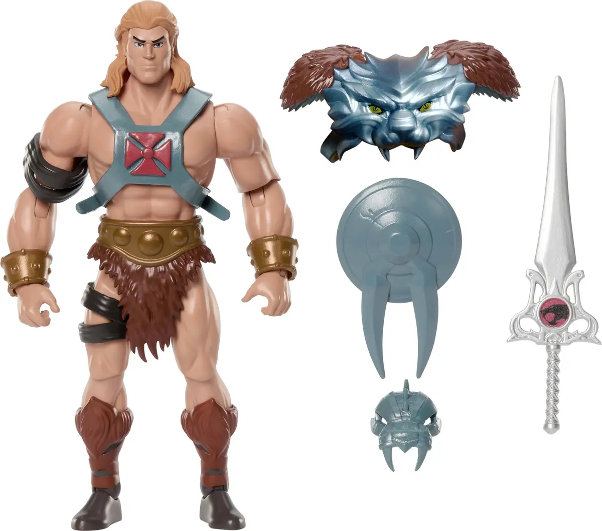 Masters of The Universe x ThunderCats 5.5 Inch Action Figure | Nostalgic Crossover Toy with Removable Armor & Mini Comic - view 6